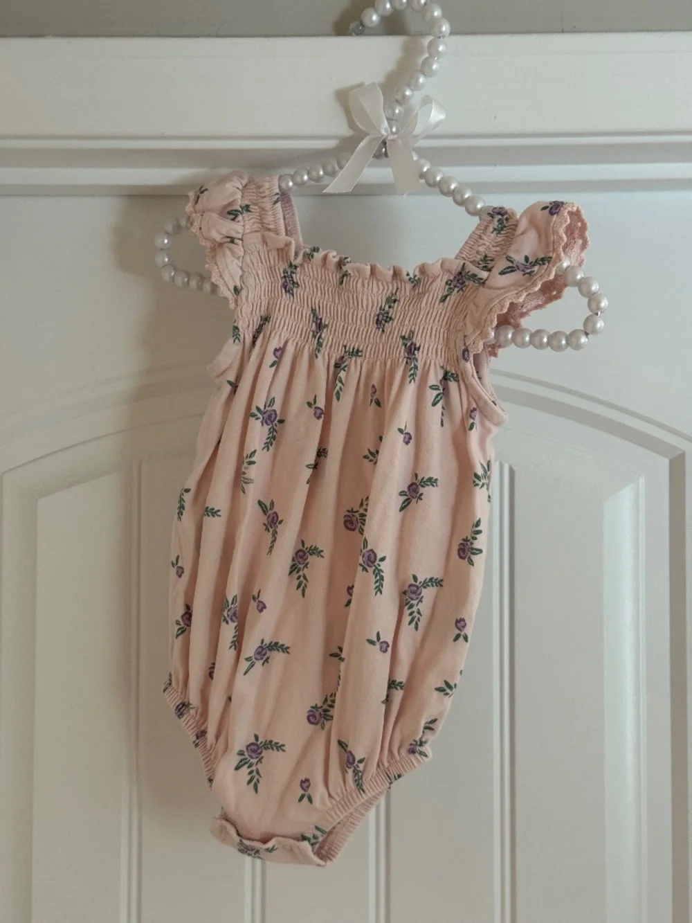 Jessica Simpson Pink Floral Baby 3-6 Month Bubble